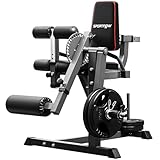 SPORTNOW Beinstrecker, Verstellbar Beinbeuger mit Plattenbeladung, Wadenmaschine...
