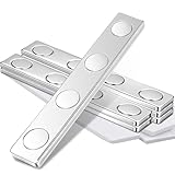 6 Stück Magnete Selbstklebend Stark Magnetband 58x10x2mm Unzerbrechliche Klebemagnete Magnetband Flach für Büro, Neodym Magnete für Schule