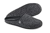 ESTRO Filzpantoffeln Herren mit Filzsohle - Hausschuhe Herren Winter Warm...