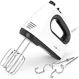 Clatronic Mixer | kraftvoller 400 Watt-Motor | Handmixer | Turbostufe & 5...