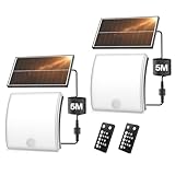 YICAIZI Solarlampen für Außen mit Bewegungsmelder,5 Modus solar wandleuchte...