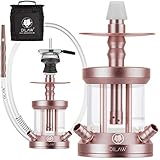 DILAW® Turtle Shisha Aluminium 22cm Hookah to Go 4 Anschlüsse mit Tasche |...