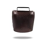 Kuhglocke aus Metall mit Griff, große Kuhglocke, Geräuschmacher, Laute Glocke,...