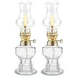 Glas Petroleumlampe für Innenräume,2 Stück Öllampen aus Glas,Vintage...