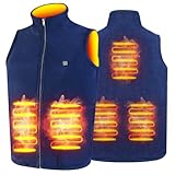 TOUVE Beheizte Weste, Polarfleece-Heizjacke Beheizbare Weste, Heizweste Herren...