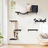 FUKUMARU Kletterwand Katzen, Katzen wandelemente, Kletterwand Set 10-teilig, mit...