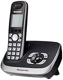 Panasonic Schnurlostelefon mit Anrufbeantworter Clear Sound, 1,8 Zoll Display,...