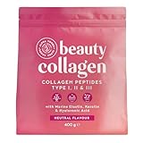 Alpha Foods Beauty Collagen Pulver (400g) - Kollagen Hydrolysat Peptide Type I,...