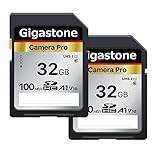 Gigastone Kamera Pro 32GB SDHC Speicherkarte 2-Pack bis zu 100 MB/S. kameras...
