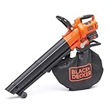 BLACK+DECKER 36V kabellos Laubbläser-Staubsauger und Laubhäcksler, mit...