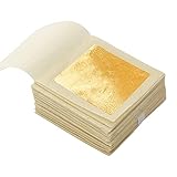 KINNO Echte Blattgold Essbar 24 Karat Goldfolie 4.33 * 4.33cm zum Basteln...