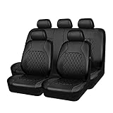 9 Stück Autositzbezüge Universal-Sitzbezug aus PU-Leder Komplett-Set mit...