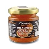 I CORTESI Orangensenfsauce – 120ml – Senfsoße mit Orangenaroma – fruchtig...