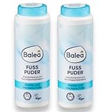 Fußpuder von Balea, desodorierend und feuchtigkeitsbindend, 2 x 100gr Für...