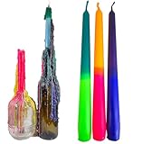 TROPFKERZEN 3er SET Kerzenbunt perfekt zum betropfen Tropfenkerze, Tropfkerze...