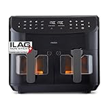 MEDION P20 XXL Heißluftfritteuse mit 2 Kammern MD11760 (8,7 Liter, Airfryer,...