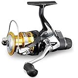 Shimano Sahara 1000 R, Spinning Angelrolle mit Heckbremse, SH1000R, Schwarz