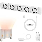 Warmfay Heizkörper Ventilator 5.0 Heizungsventilator, Smart...