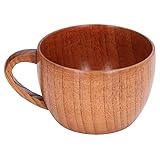 BuyWeek Holzbecher, 200 ml Teetasse Großbauch Weinbecher Kaffeebecher...