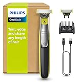 PHILIPS OneBlade 360 Face - elektrischer Rasierer & Trimmer, 2x 360 Klingen,...