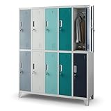 Jan Nowak Umkleideschrank 5B2A Spind Spint Schließfachschrank Metallschrank mit...