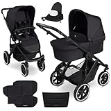 ABC Design Kinderwagen Salsa 5 Air Coal - 2in1 Kombi-Kinderwagen ab Geburt mit...