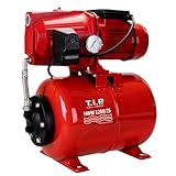 T.I.P. HWW 1200/25 Hauswasserwerk, 5.000 l/h Jetpumpe mit Gusseisengehäuse,...