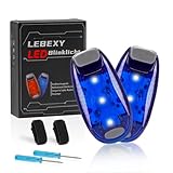 LEBEXY LED Blinlicht Sicherheitslicht 2 Stück Set | Drei Lichtmodi | Sicherheit...