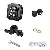 Goolsky Shkalacar TPMS Reifendruck Kontrollsystem Motorrad, Drahtloses USB-Lade...