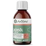 AniForte Lachsöl für Katzen & Hunde 100ml - Natur Fischöl aus Norwegen, reich...