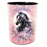 goldbuch 82 141 Papierkorb Luna, Mülleimer Pferd, Abfallbehälter Ø 25 cm,...