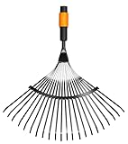 Fiskars Fächerbesen, Werkzeugkopf, Mit 20 Zinken, Breite: 56 cm, Stahl-Zinken,...