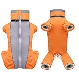 Hundejacke Hundemantel Wasserdicht Fleece gefüttert Warme Winterjacke Hunde...