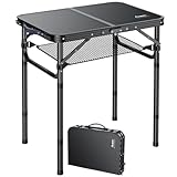 Anbte Campingtisch Klappbar aus Aluminium 3 Höhenverstellbar Koffertisch mit...