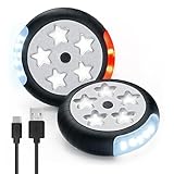 Amteker Kinderwagen Licht Aufladbar, 12 LED Pro Licht 2 Leuchteffekte, USB...