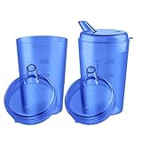 THERACASO Schnabelbecher Set – 3x 250 ml Schnabeltasse inkl. je 3 Deckel (4x4...