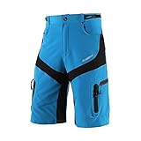 BERGRISAR MTB Hose Herren Kurz Fahrradhose Radlerhose Loose-fit mit 6 Tachen,...