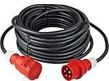 as - Schwabe Starkstrom Verlängerungskabel 10 m H07RN-F 5G1,5 - 400V/16A/ca....