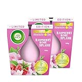 Air Wick Wohlfühl-Duftkerze DUO im Glas – Duft: Raspberry Rose Splash –...