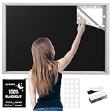 Verdunklungsrollo ohne Bohren 420D Oxford, 300 x 145 cm Fenster Verdunkelung,...