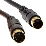 SVHS S-Video Stecker Zum Stecker Video Kabel 4 Polig mini DIN Vergoldeten 1,5 m...