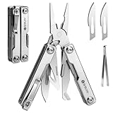 Mini Multitool Zange Mit Unsichtbare Pinzette, BIBURY 10 in 1 EDC Multi Tool Mit...