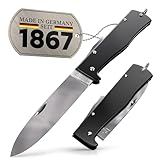 DIYexpert Outdoor-Messer MERCATOR Schwarz | [Klinge Carbon] | Klappmesser Made...