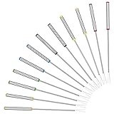 Edelstahl Grillgabel Fondue Gabel - 12 Stück Set Fonduegabeln mit Griff aus...