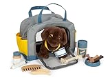 Small Foot Hund mit Tasche und Pflege-Set, 15-teiliges Haustier-Spielzeug für...