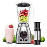 Mellerware Mixy Plus Standmixer mit Filter, 2.000 W, 3 Geschwindigkeitsstufen +...