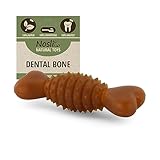 Nosli Natural Toys Dental Bone • Gummi Kauknochen für Hunde • Aus...