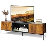 WLIVE TV Schrank, Lowboard für Fernseher bis zu 65 Zoll, 147 x 37 x 43 cm,...