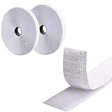 Klettband Selbstklebend 5M×2CM,Klettverschluss Extra Stark Doppelseitig...