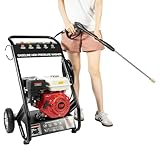 KANBCNG 4-Takt Benzin Hochdruckreiniger 7,5 PS Hochdruckpistole 2200 PSI 3400...